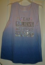 Athletic Works Girls Sequin Tank Top XX-Large (18) DREAM BELIEVE ACHIEVE - £8.40 GBP