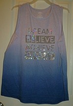 Athletic Works Girls Sequin Tank Top XX-Large (18) DREAM BELIEVE ACHIEVE - £8.56 GBP