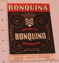 Vintage Aperitif Bonquina Quinquina Label Tonique  - £7.90 GBP
