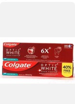 2 Ct Colgate 6 Oz Optic White Stain Fighter Fresh Mint Gel Toothpaste Ex... - £17.12 GBP