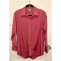 Hennessy by Van Heusen Dusty Rose Dark Pink men’s dress shirt size 16 32/33 - £7.86 GBP