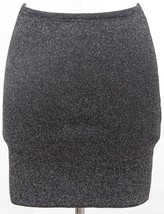 M MISSONI Skirt Black Silver Metallic Mini Tube Sz 40 - £55.83 GBP