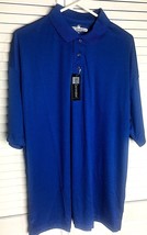 Blue Generation Polo Mens Size XL Royal Blue Polyester Soft Lightweight ... - $22.76