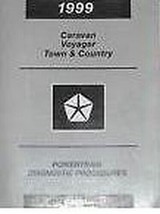1999 Caravan Voyager Città &amp; Paese Powertrain Diagnostica Interventi Manuale - £23.58 GBP