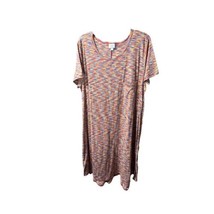 LulaRoe Dress Womens 2XL Stretchy Polyester Blend Scoop Neck Loose Fit C... - £18.23 GBP