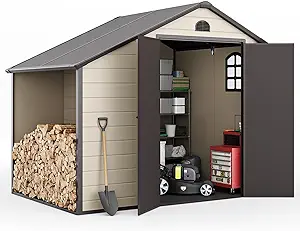 Outdoor Storage Shed 8.5X6.3 Ft, Patio Storage Sheds Outdoor With Floor,... - $2,480.99