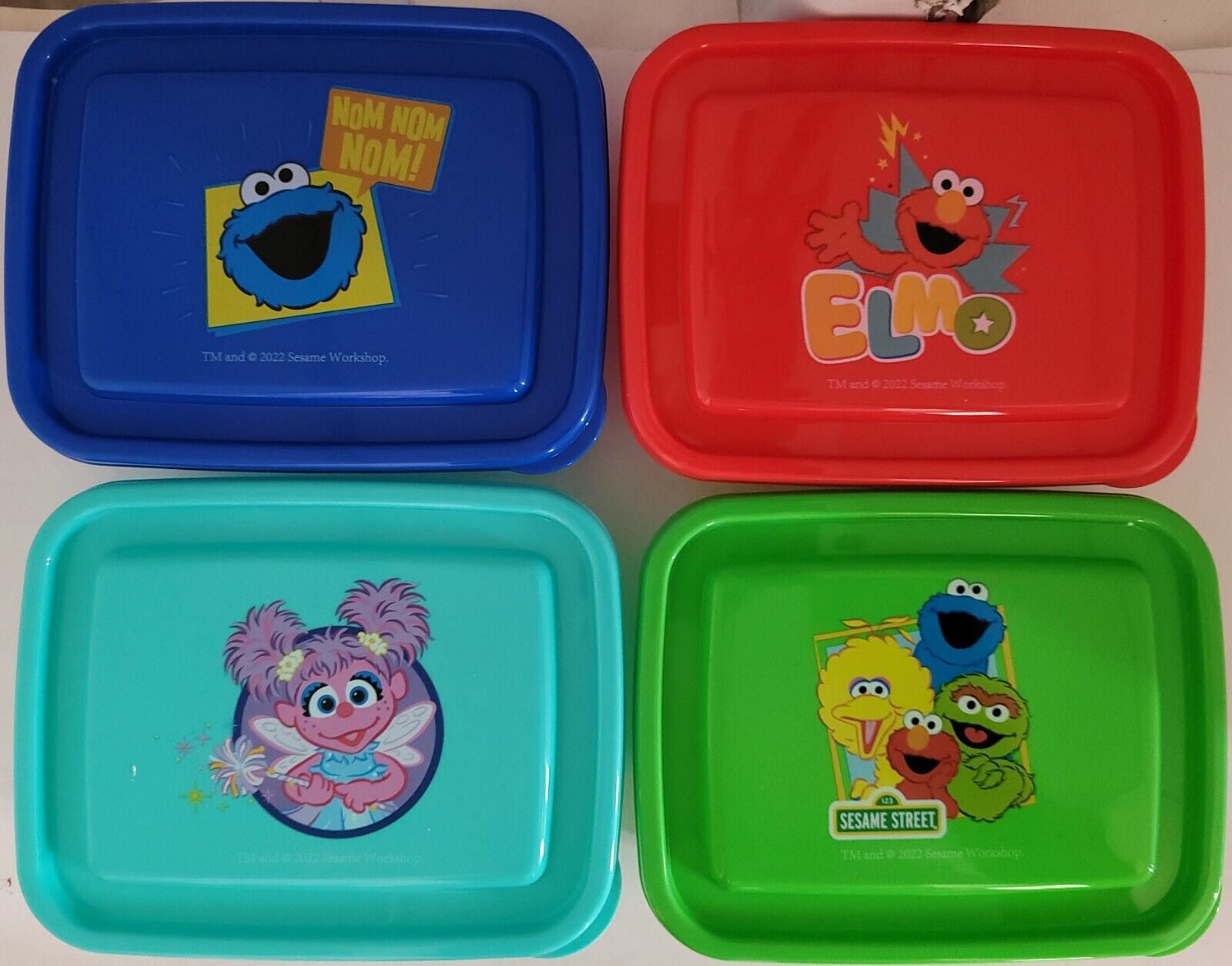 Lunch Sandwich 2 Section Containers for Children Sesame Street, Select T... - $3.49