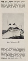 1958 Print Ad Out O&#39; Gloucester 30 Boats 135-HP Palmer Engines Massachus... - $8.08