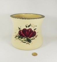 Rare Scarce Casey Pottery Marshall Texas Burgundy Apple Lg Crock Vase Planter?? - £12.81 GBP