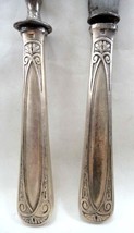 antique victorian SILVER FRENCH SERVING KNIFE/FORK~HALLMARK LERTITRE 30~... - £37.59 GBP