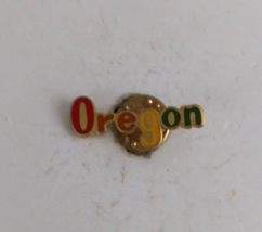 Vintage Oregon Rainbow Colored Lapel Hat Pin - $8.25
