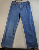 Levi&#39;s 550 Jeans Mens Size 38x32 Blue Denim Cotton Pockets Belt Loops Pull On - £16.37 GBP