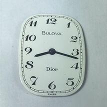 Bulova Dior Watch Dial  20 X26mm White And Black Womens 1970s - $192.27 MXN