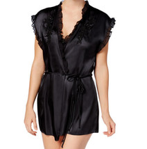 Linea Donatella Womens Chemise Wrap Size Medium Color Black - £58.42 GBP