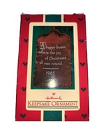 Vintage Hallmark Keepsake Ornament From Our Home to Yours Needlepoint 1985 - $11.76