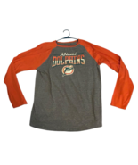 Pro Line Miami Dolphins Raglan Style Men L Teal Orange Cotton Polyester ... - $700.06 MXN