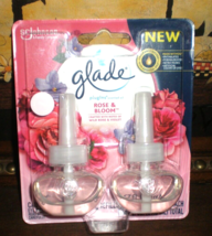 Glade ROSE &amp; BLOOM Notes of Wild Rose &amp; Violet Plugins Refills - £7.70 GBP