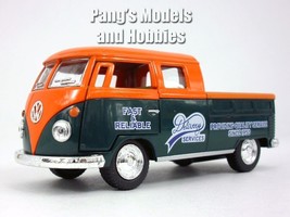 VW T1 (Type 2) 1963 Delivery Pickup Bus 1/34 Scale Diecast Model - Orange - £13.15 GBP