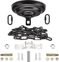 Heavy Duty Canopy Kit And 3 Point 2 Foot Pendant Light Fixture, Vintage ... - $33.95