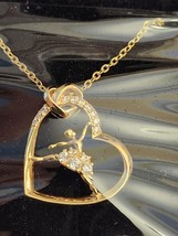 Balerina In A Heart Necklace - £39.32 GBP