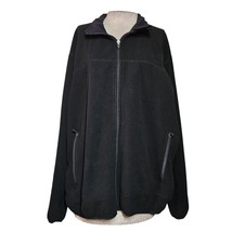 Black Fleece Zip Up Jacket Size XL - £27.59 GBP