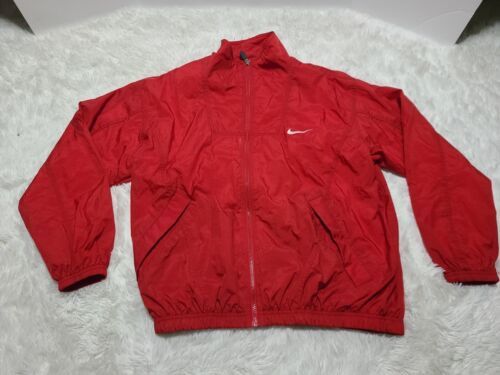 Women&#39;s Nike Golf Full Zip Active Golf Outdoor Red Lined Jacket XL 16-18... - $6.31
