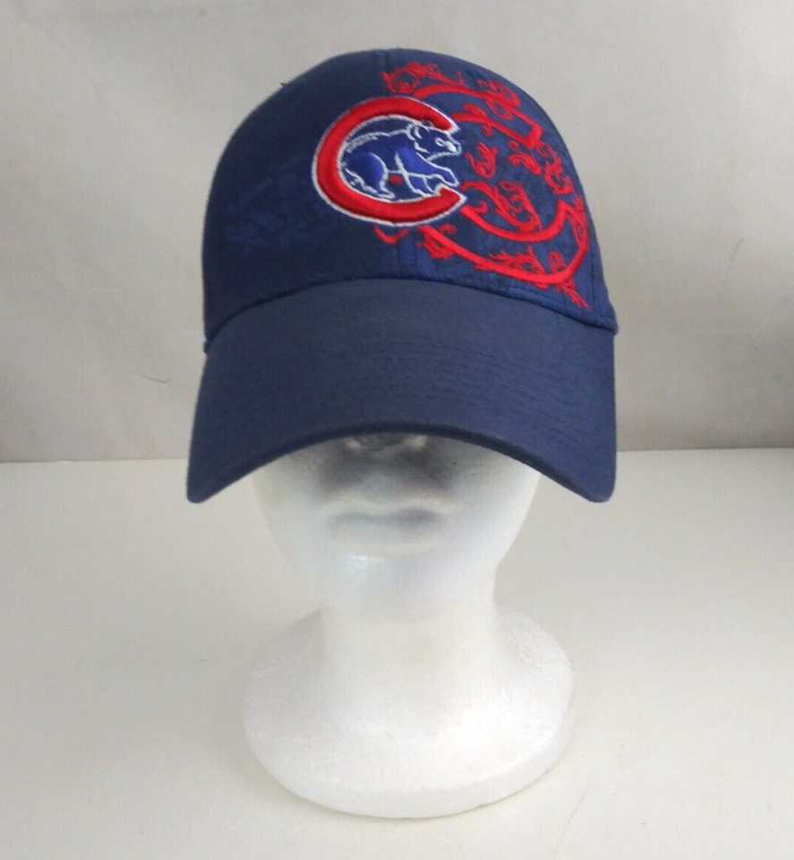Vintage Nike MLB Chicago Cubs Embroidered Fitted Baseball Cap Size M/L - $49.49
