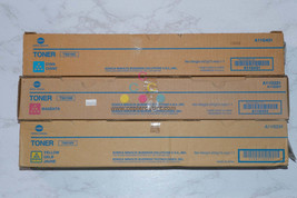 3 New OEM Konica Minolta BH C220, C280 CMY Toners TN216C, TN216M, TN216Y - $173.25