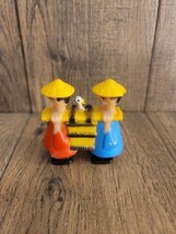 CHINESE MEN carrying basket with Goose on shoulders Rare Marx Ramp Walker  - £8.37 GBP