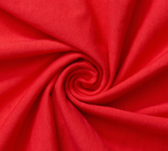 JERSEY KNIT 100% ORGANIC COTTON FABRIC 8.2 OZS. 72&quot; WIDE COLOR DEEP RED BTY - €2,23 EUR