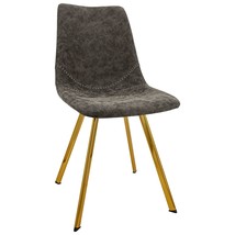 LeisureMod Modern Leather Dining Chairs, Upholstered Kitchen Chairs with... - $2,831.41 MXN