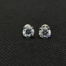 1Ct Round Lab Created Diamond Womens Solitaire Stud Earring 14K White Go... - $82.31