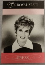 Princess Diana - Vintage Original U.S. Press Pass For Royal Trip To The U.S. - £35.97 GBP