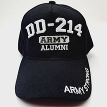 DD-214 Army Alumni Men&#39;s Ball Cap Black Acrylic Embroidered - £10.27 GBP