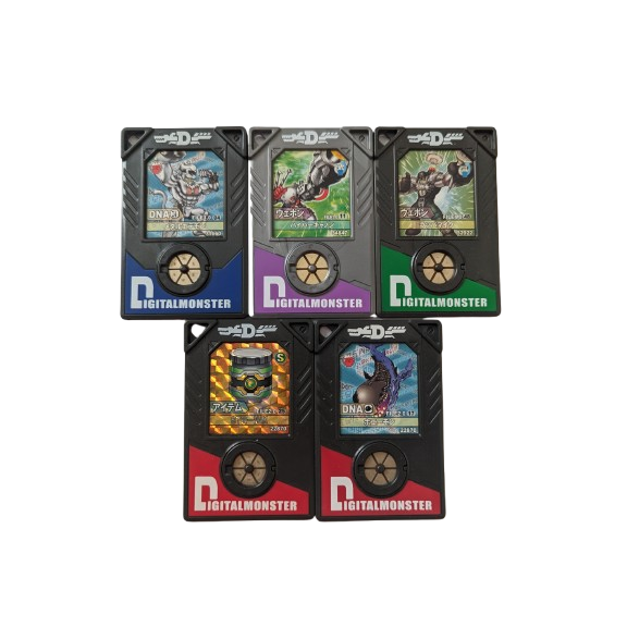 Bandai Digimon Data Plate DDP Chip Digivice Accel 5 Pieces File 1.0 2.0 ... - $48.00