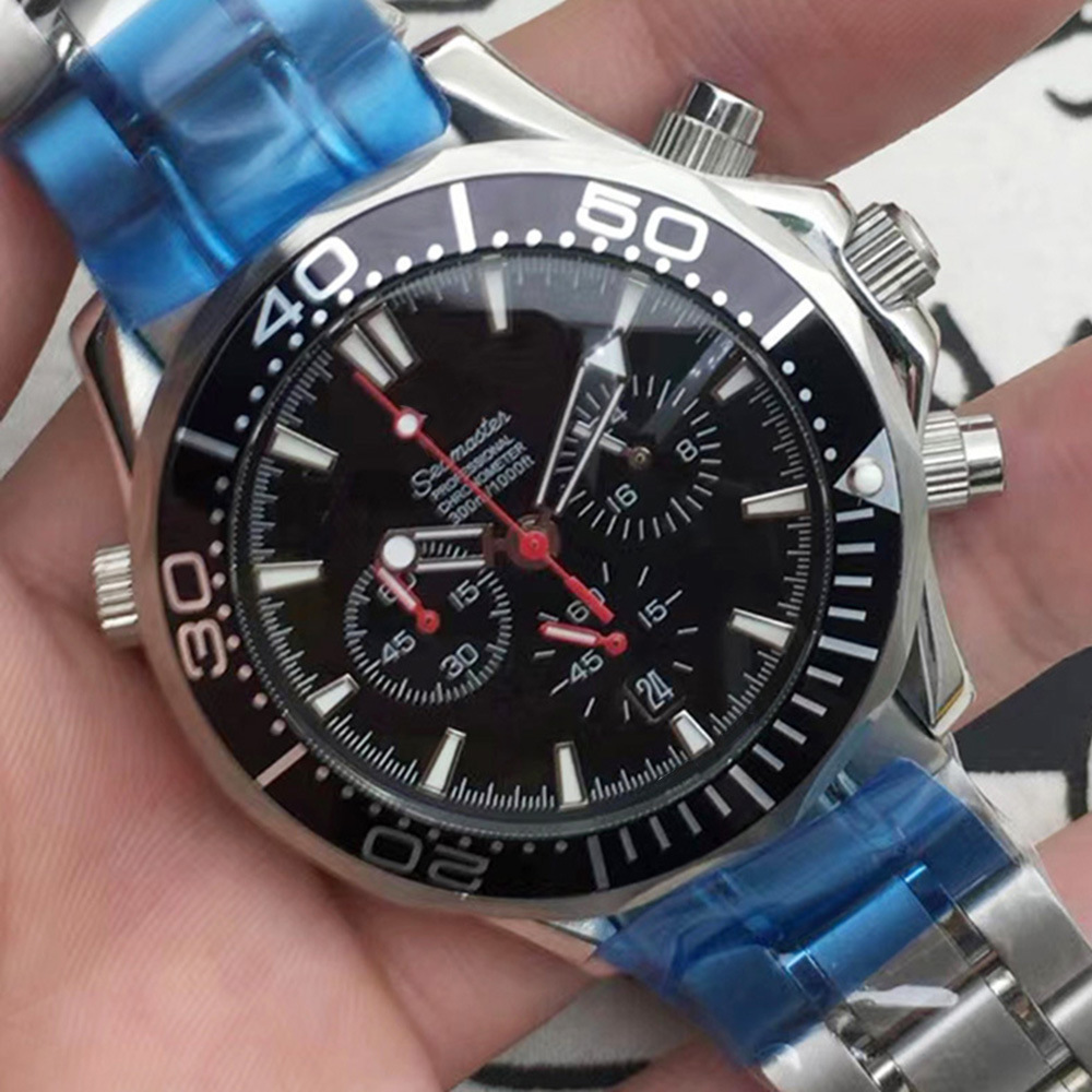 Mechanical Watch 007 Six-Pin Black Bond Bond Automatic Mechanical Watch Machiner