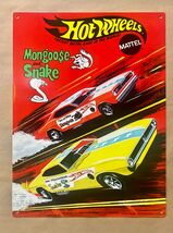 Hot Wheels Mongoose Snake Metal Sign - $39.95