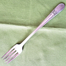 Grille Fork Wm Rogers Bros IS Silverplate Beloved Pattern 7 1/2&quot; 1940 #4... - £4.65 GBP