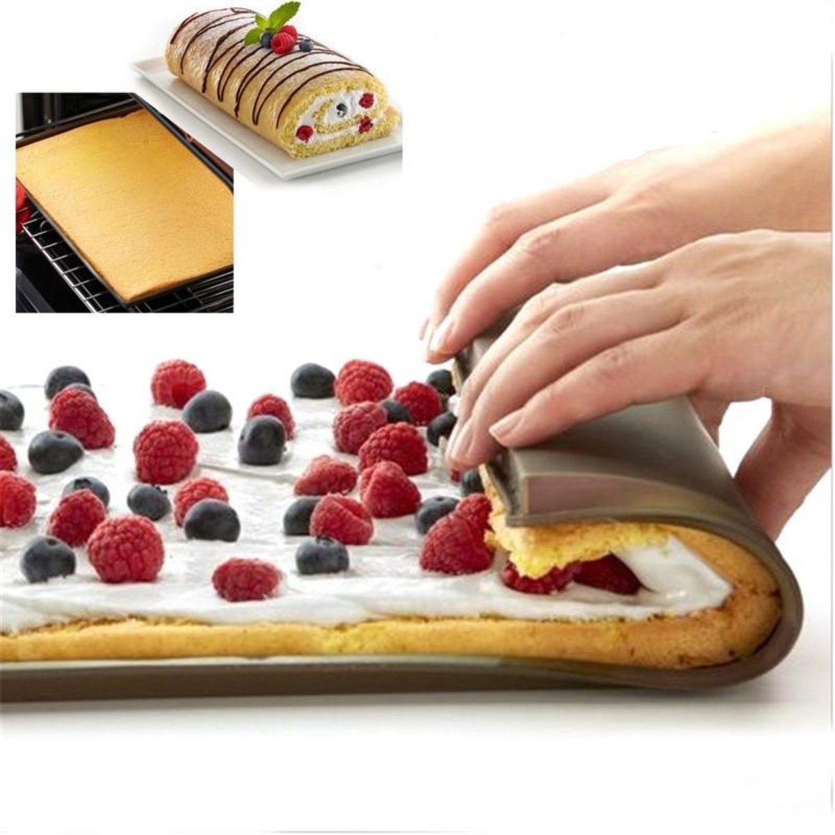 Primary image for Non-stick Silicone Oven Cake Roll Mat 2 pcs set