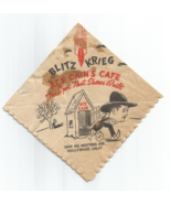 1940&#39;s VINTAGE (NOT REPRO) ACE CAIN&#39;S CAFE, HOLLYWOOD, CA COCKTAIL NAPKIN - £14.53 GBP