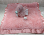 Cloud Island Target pink flamingo satin trim baby security blanket lovey - £5.43 GBP