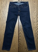 Hollister Jeans Slim Fit Men&#39;s 30x32 11R Dark Blue Denim Casual - £21.02 GBP