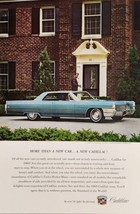 1964 Print Ad The 1965 Cadillac 2-Door Blue Car with Turbo Hydra-Matic T... - $15.28