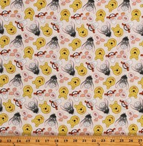 Cotton Winnie the Pooh Disney Piglet Tiger Eeyore Fabric Print BTY D694.56 - £7.82 GBP