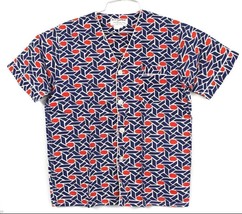 RETRO Vtg Boys Pajamas 70s Color Block Blue Red 100% Cotton 350 Collecti... - $651.45 MXN