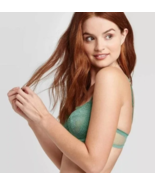 Auden Unlined Bra Women&#39;s Balconette Moss Green Underwire Bra 38D NWT - $13.02 CAD