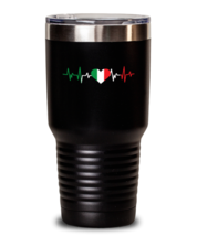 30 oz Tumbler Stainless Steel Insulated  Funny Italian Heartbeat travel  - £27.45 GBP
