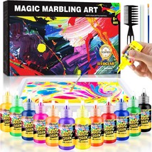 Arts Crafts For Kids Ages 8 12 6 8 Water Marbling Paint Kit Art Supplies... - £35.84 GBP
