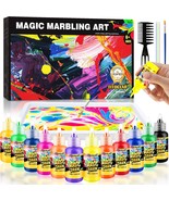 Arts Crafts For Kids Ages 8 12 6 8 Water Marbling Paint Kit Art Supplies... - £36.10 GBP