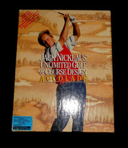 Vintage PC game Jack Nicklaus Unlimited Golf &amp; Course Design 5.25” Disk - £18.97 GBP